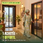 Deux portes équipées : l'entrée et la chambre